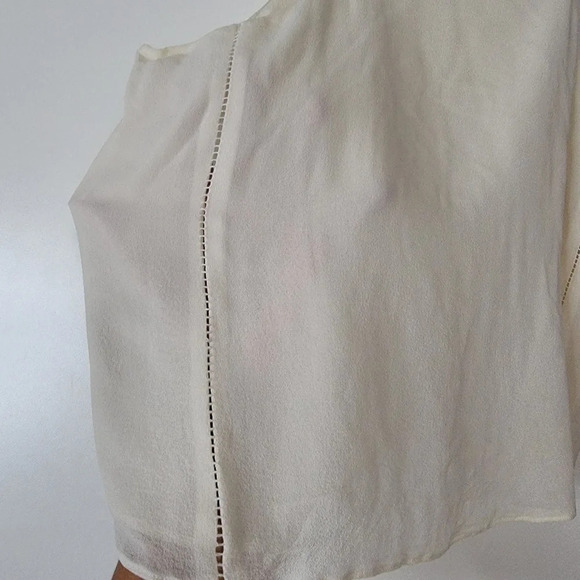 ALEXANDER Wang Women's Camisole Silk Sleeveless Basic white Off sz Midium - Picture 5 of 8